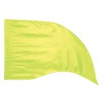 neon yellow solid color in stock tear drop color guard flag