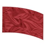 Solid Performance Poly China Silk Arc Flag - Crimson