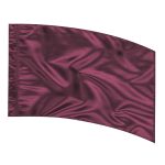 Solid Performance Poly China Silk Arc Flag - Maroon