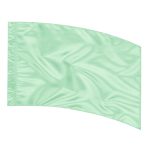 Solid Performance Poly China Silk Arc Flag - Mint