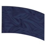 Solid Performance Poly China Silk Arc Flag - Navy