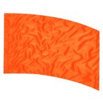 Solid Performance Poly China Silk Arc Flag - Neon Orange