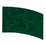 Solid Performance Poly China Silk Arc Flag - Pine
