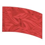 Solid Performance Poly China Silk Arc Flag - Red
