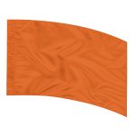Solid Performance Poly China Silk Arc Flag - Spice