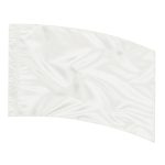 Solid Performance Poly China Silk Arc Flag - White