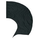 Solid Performance Poly China Silk Swing Flag - Black