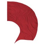 Solid Performance Poly China Silk Swing Flag - Crimson