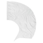 Solid Performance Poly China Silk Swing Flag - White