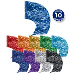 ten available colors of solid ultra lamé swing flags