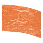 Solid Performance Mardi Gras Lamé Arc Flag - Orange