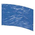 Solid Performance Mardi Gras Lamé Arc Flag - Sapphire