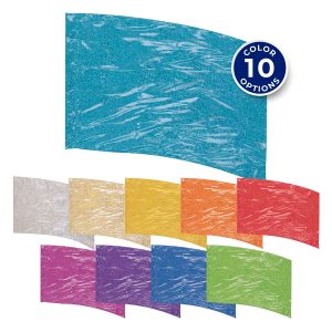 10 color options of solid performance mardi gras lame arc flag