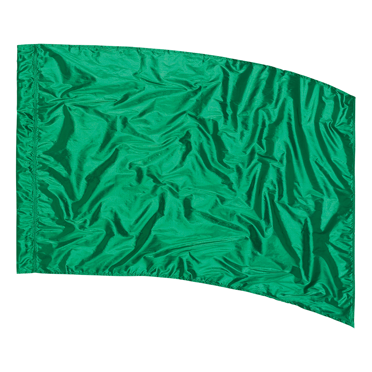 kelly solid tissue lamé color guard flag