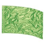 lime solid tissue lamé color guard flag