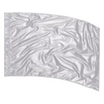 Silver solid tissue lamé color guard flag