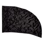 Solid Performance Poly China Silk Ultra Curve Flag - Black, 30 x 46