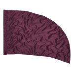 Solid Performance Poly China Silk Ultra Curve Flag - Maroon, 30 x 46