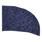 Solid Performance Poly China Silk Ultra Curve Flag - Navy, 30 x 46