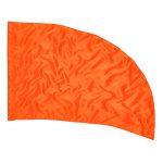 Solid Performance Poly China Silk Ultra Curve Flag - Neon Orange, 30 x 46