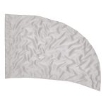 Solid Performance Poly China Silk Ultra Curve Flag - Silver, 30 x 46