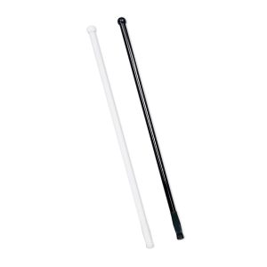 black and white color options fiberglass swing flag poles