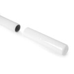 white swing flag pole handle grip showing attachment to pole