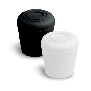 black and white color options for crutch style flag pole caps