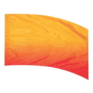 color guard flag with a Pumpkin to Orange horizontal fade