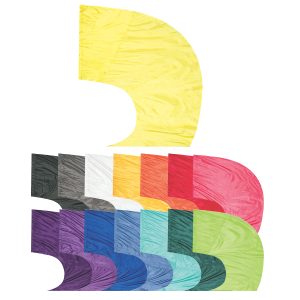 collection of solid color guard swing flags