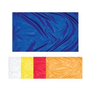 collection of solid-color color guard flags