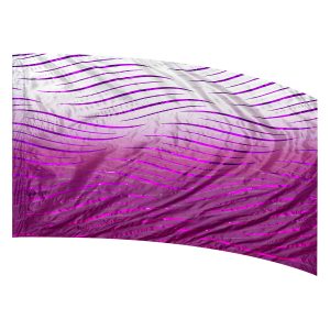 color guard flag with a Fuchsia Ombre Gradient Fade with Fuchsia Fused Metallic