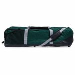 green and black large color guard storage bag
