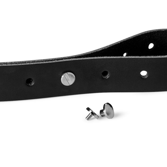 black replacement color guard leather rifle strap