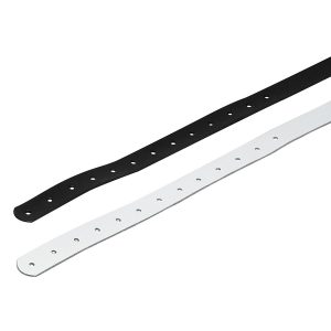 replacement color guard leather rifle strap options in white and black