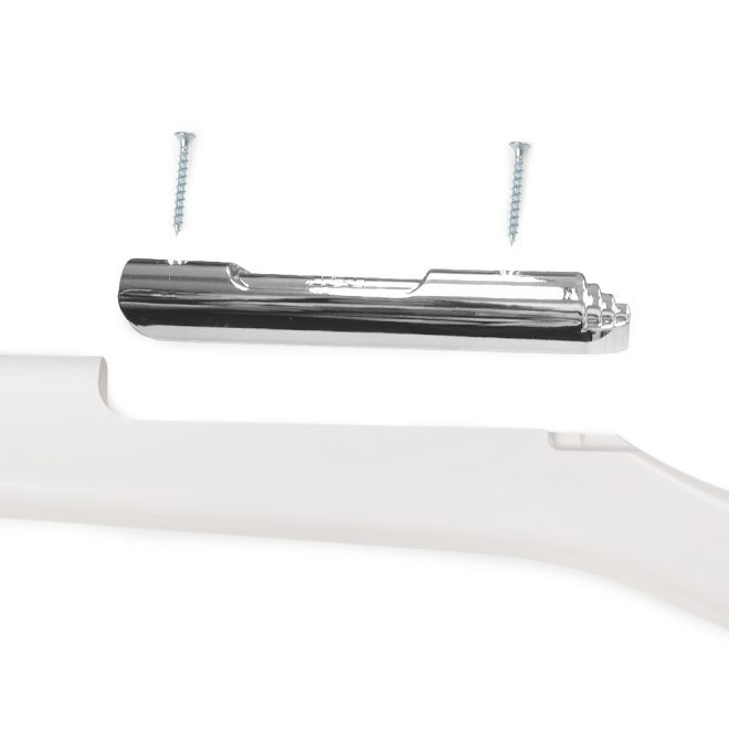 silver styleplus replacement x factor guard rifle bolt next to white rifle