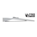 Ultra Spin 36" Color Guard Rifle silver bolt and black strap front view