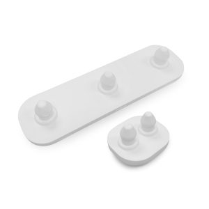 white endura color guard rifle end pad set tip and butt underside