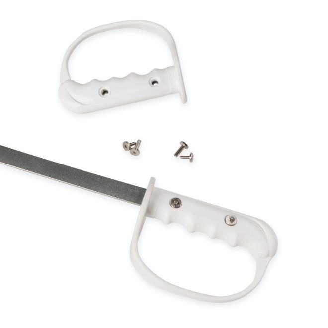 dsi samurai color guard sabre handle screws by themselves and put together with sabre