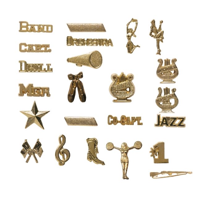 all gold award pin options