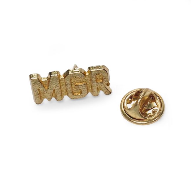 MGR gold award pin