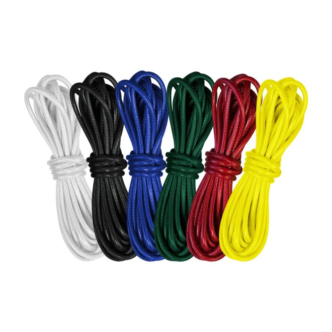 6 cord color options for the amazing drum major baton