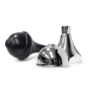 the amazing mace replacement dome in black rubber and silver metal
