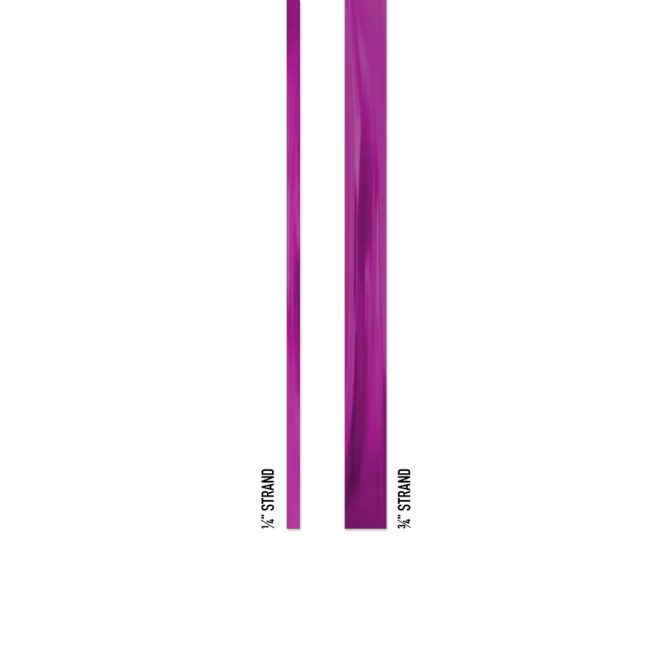 difference in stand thickness of 1/4 strand and 3/4 strand decorated dance sticks