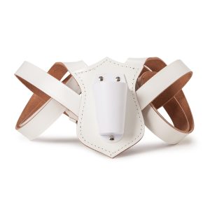 white flag carrier harness double neck strap