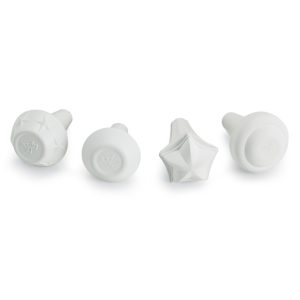 white starline twirling baton ball tip shape options