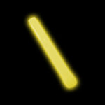 yellow star line twirling baton glo stick
