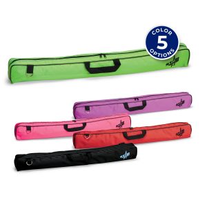 five color options for star line twirling baton student case large in neon green, neon magenta, neon pink, red and black