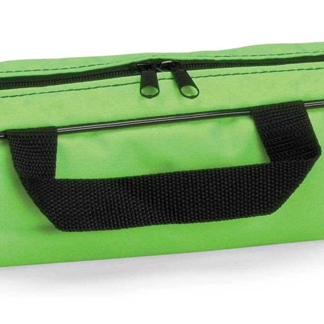 neon green star line twirling baton student case large close up of carrying strap