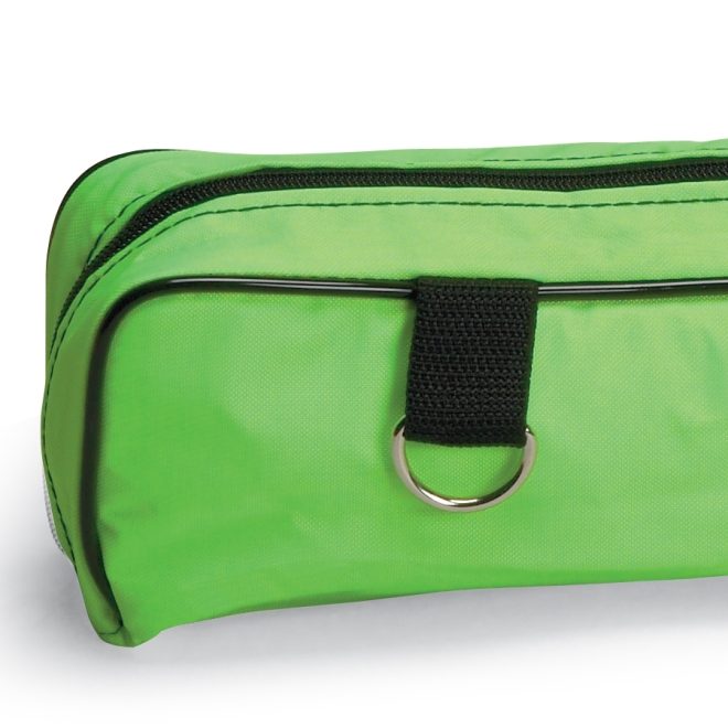 neon green star line twirling baton student case large close up of strap hook